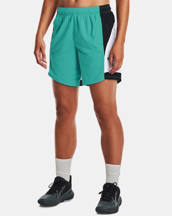 Girls Basketball breathable shorts made by Under Armour 